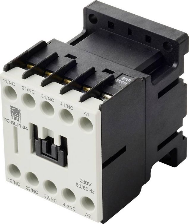 Produktbild: TRU COMPONENTS TC-GYJ1-04-230VAC Hilfssch&uuml;tz 4 &Ouml;ffner 230 V/AC 10A 1St.