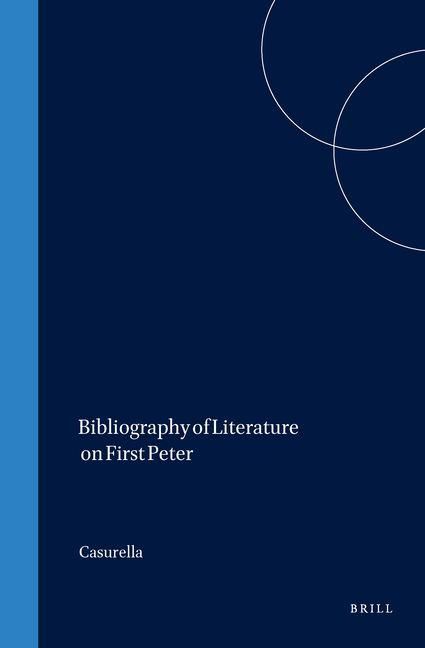 Produktbild: Bibliography of Literature on First Peter