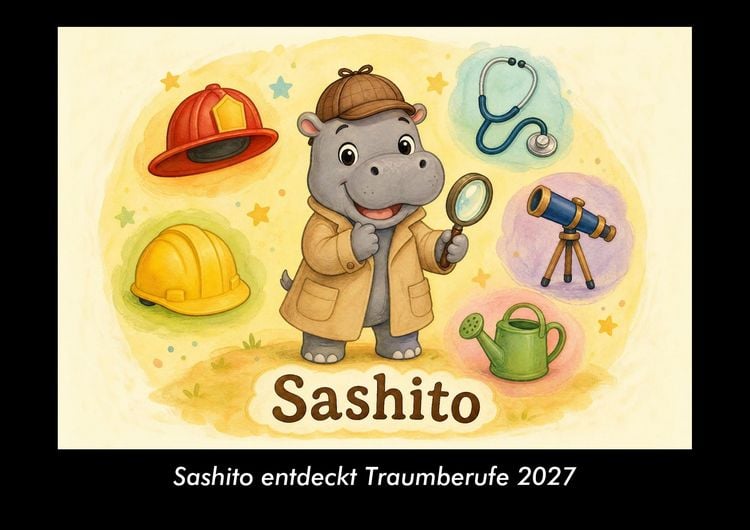 Produktbild: Sashito entdeckt Traumberufe 2027 Fotokalender DIN A3