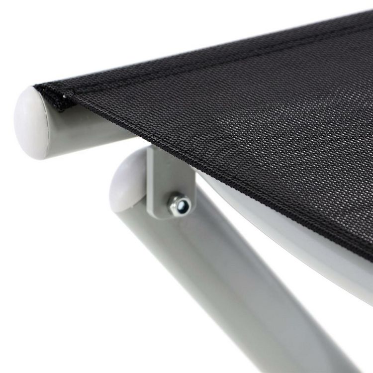 Produktbild: Fußteil zum Aluminiumstuhl, schwarz