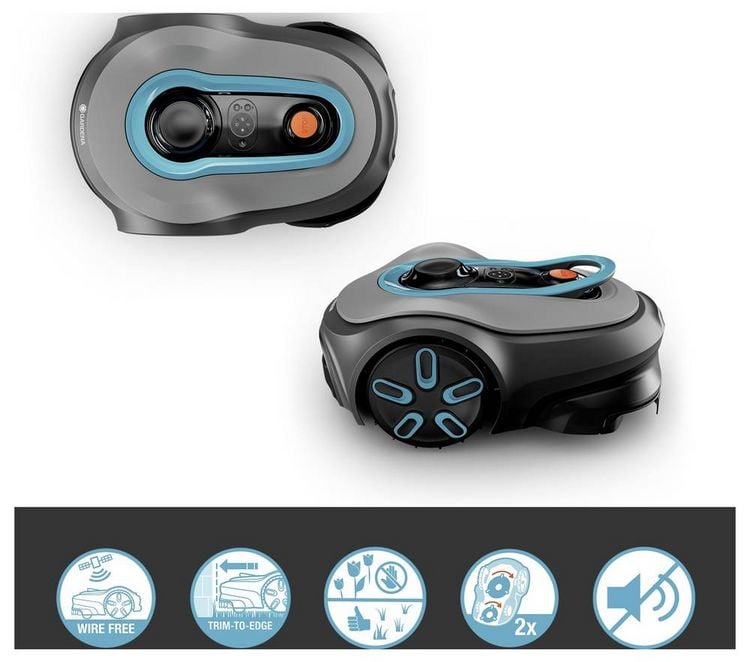 Produktbild: GARDENA 19923-20 smart SILENO free Set, kabellos M&auml;hroboter Geeignet f&uuml;r Fl&auml;che max. 1200 m&sup2;