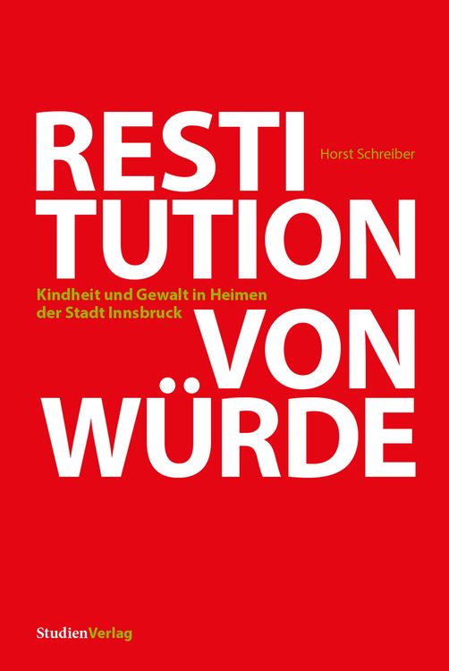 Bild vom Artikel Restitution von Würde vom Autor Horst Schreiber