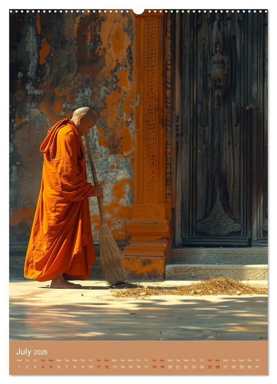 Produktbild: Zen in Orange (Wall Calendar 2026 DIN A2 portrait), CALVENDO 12 Month Wall Calendar