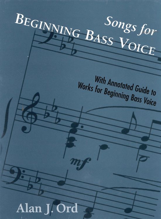 Produktbild: Songs for Beginning Bass Voice