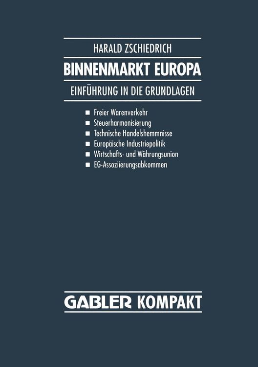 Produktbild: Binnenmarkt Europa