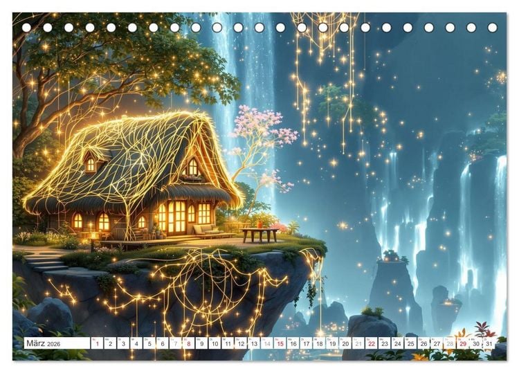 Produktbild: Futuristisches Landleben (Tischkalender 2026 DIN A5 quer), CALVENDO Monatskalender