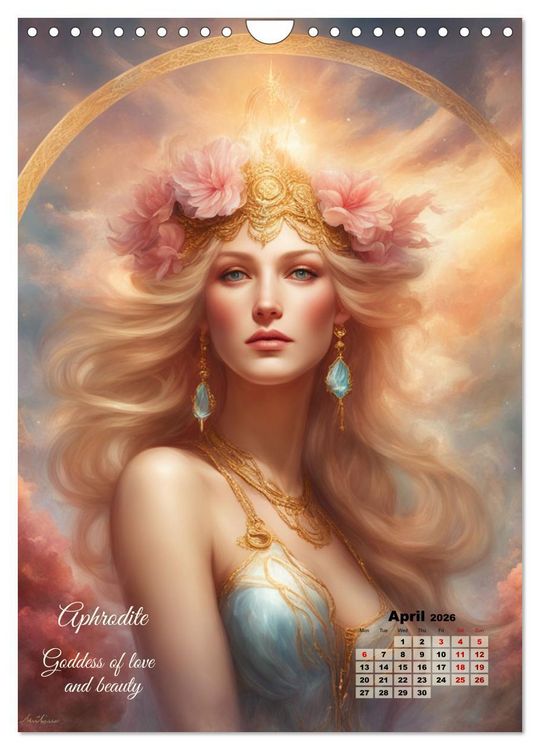 Produktbild: Gods of Greek mythology (Wall Calendar 2026 DIN A4 portrait), CALVENDO 12 Month Wall Calendar