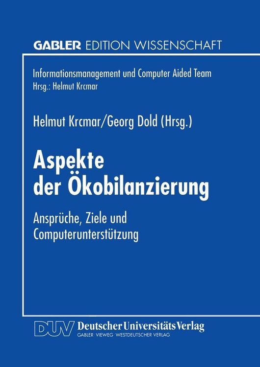 Produktbild: Aspekte der &Ouml;kobilanzierung