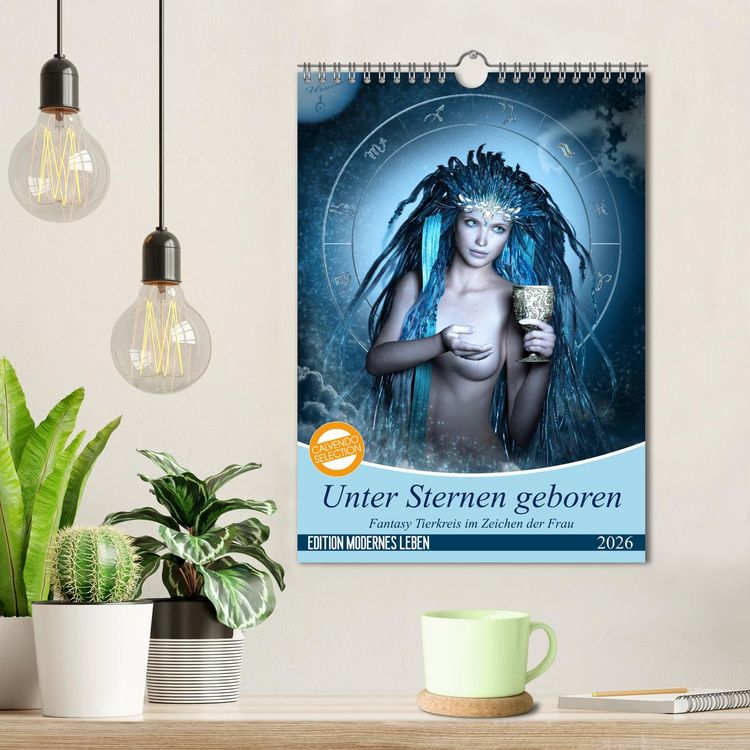 Produktbild: Unter Sternen geboren - Fantasy Tierkreis im Zeichen der Frau (Wandkalender 2026 DIN A4 hoch), CALVENDO Monatskalender
