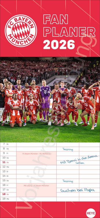 Produktbild: FC Bayern M&uuml;nchen Fanplaner 2027