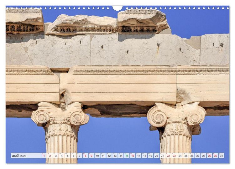 Produktbild: Gr&egrave;ce antique et Architecture (Calendrier mural 2026 DIN A3 vertical), CALVENDO calendrier mensuel
