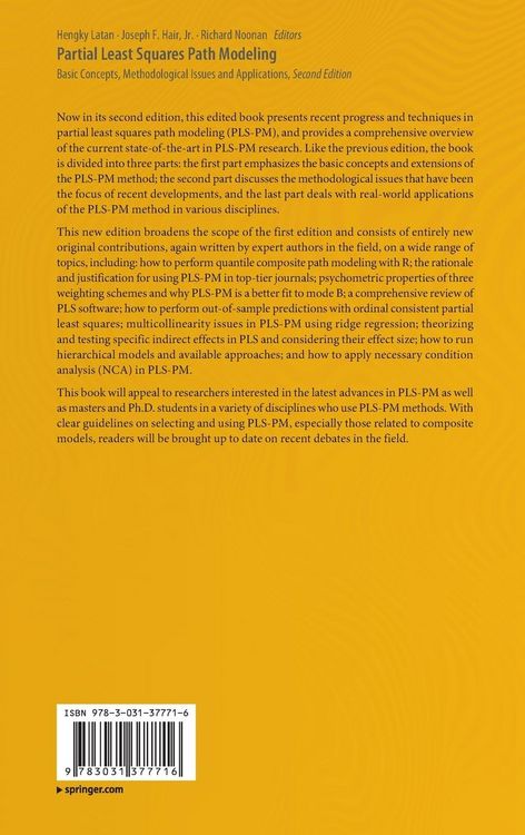 Produktbild: Partial Least Squares Path Modeling