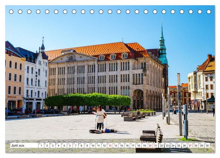 Produktbild: G&ouml;rlitz - Europas verborgene Sch&ouml;nheit an der Nei&szlig;e (Tischkalender 2026 DIN A5 quer), CALVENDO Monatskalender