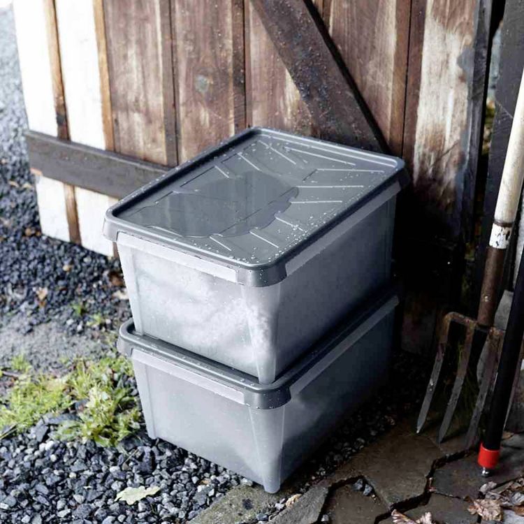 Produktbild: Orthex 3462050 Aufbewahrungsbox (L x B x H) 60 x 40 x 35cm Grau 1St.