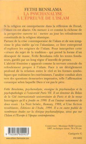Produktbild: La psychanalyse &agrave; l'&eacute;preuve de l'islam