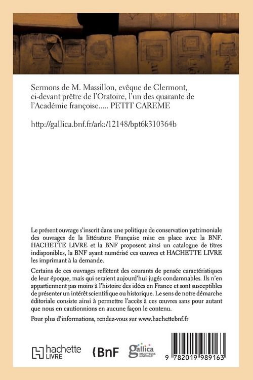 Produktbild: Sermons. Petit careme