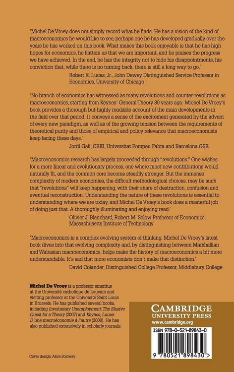 Produktbild: A History of Macroeconomics from Keynes to Lucas and Beyond