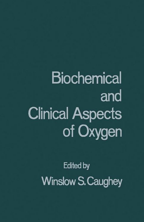 Produktbild: Biochemical and Clinical Aspects of Oxygen