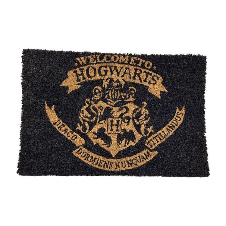 Produktbild: Harry Potter Fu&szlig;matte - Schwarz, Welcome to Hogwarts