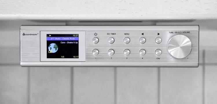 Produktbild: soundmaster IR1500SI Internet Unterbauradio Internet, DAB+, UKW Bluetooth&reg;, WLAN, Internetradio Freisprechfunktion Silber