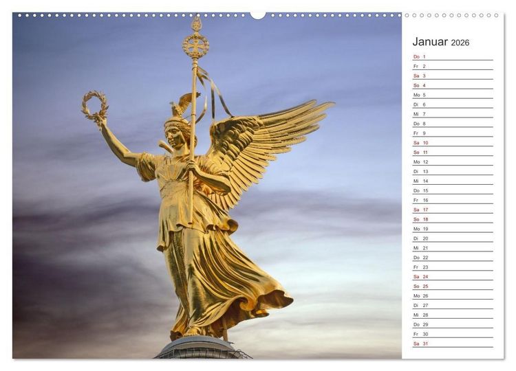 Produktbild: Berlin-Zentrum - Der Planer (Wandkalender 2026 DIN A2 quer), CALVENDO Monatskalender
