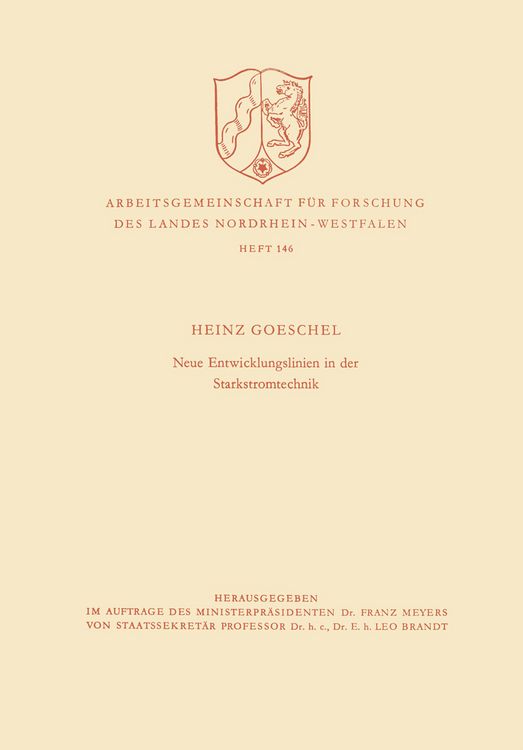 Produktbild: Neue Entwicklungslinien in der Starkstromtechnik