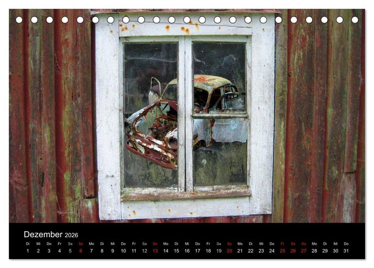 Produktbild: Schrottautos im Kyrk&ouml; Mosse (Tischkalender 2026 DIN A5 quer), CALVENDO Monatskalender