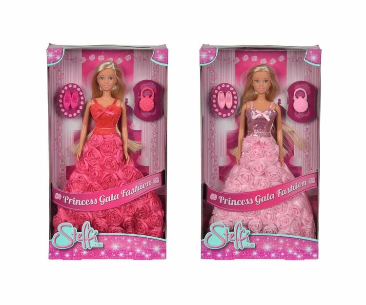 Produktbild: Puppe Steffi Love Princess Gala Fashion rot rosa 2fach sortiert