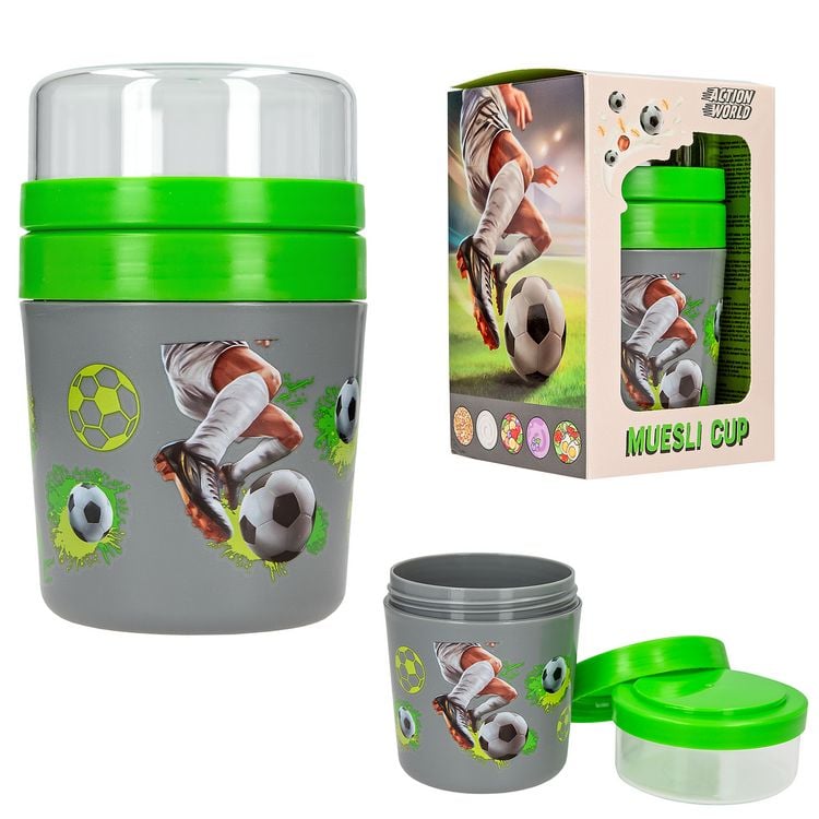 Produktbild: Action World M&uuml;slibecher Fussball