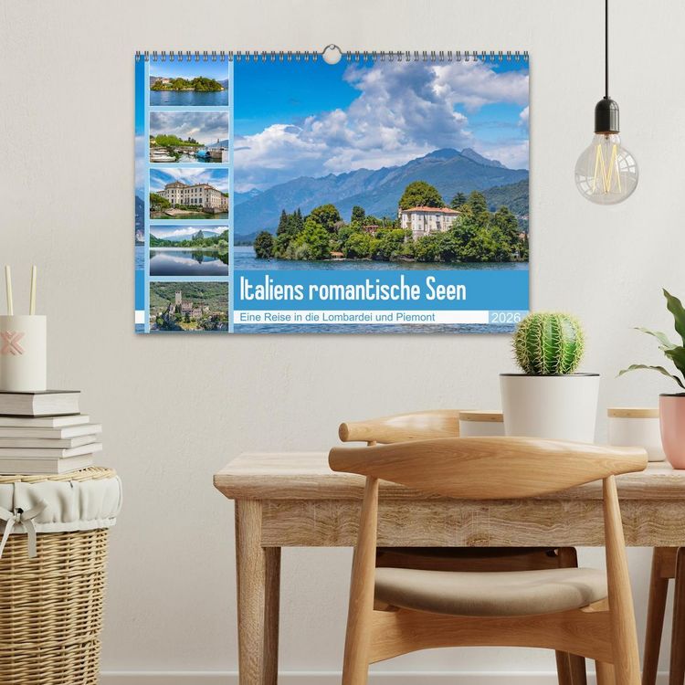 Produktbild: Italiens romantische Seen (Wandkalender 2026 DIN A3 quer), CALVENDO Monatskalender