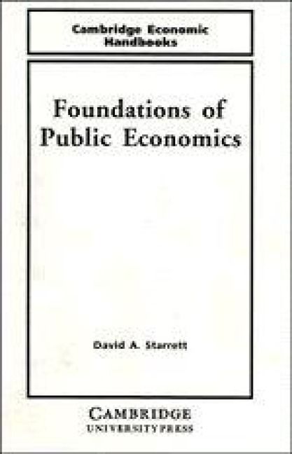 Produktbild: Foundations in Public Economics