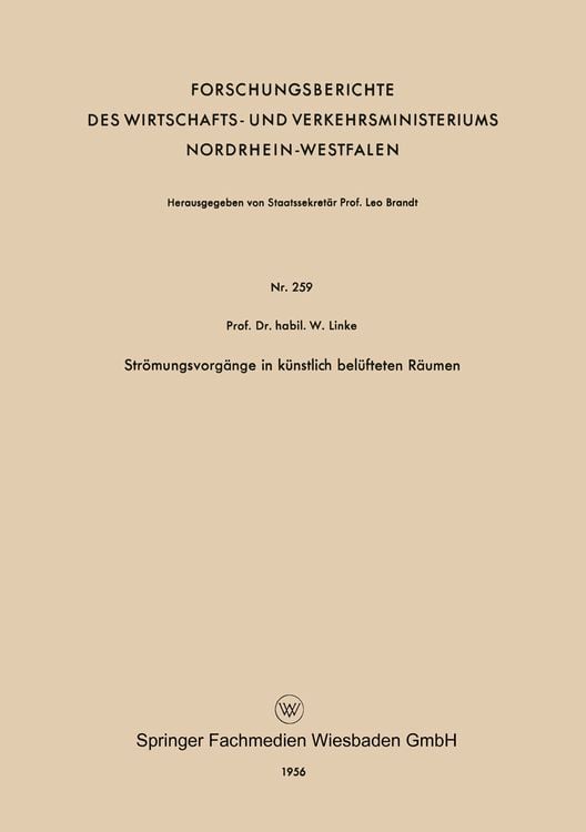 Produktbild: Str&ouml;mungsvorg&auml;nge in k&uuml;nstlich bel&uuml;fteten R&auml;umen