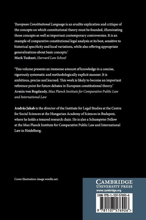 Produktbild: European Constitutional Language