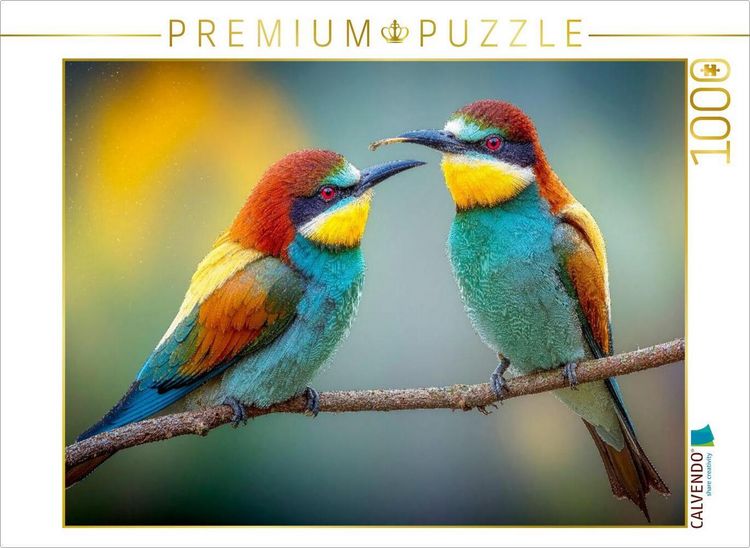 Produktbild: CALVENDO Puzzle Ein letzter Plausch im warmen Fr&uuml;hlingslicht | 1000 Teile Lege-Gr&ouml;&szlig;e 64x48cm Foto-Puzzle f&uuml;r gl&uuml;ckliche Stunden