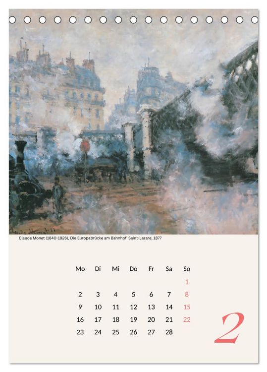 Produktbild: Claude Monet Impressionen 2026 (Tischkalender 2026 DIN A5 hoch), CALVENDO Monatskalender