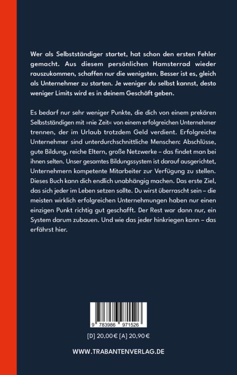 Produktbild: Von der Selbstst&auml;ndigkeit zum Unternehmer