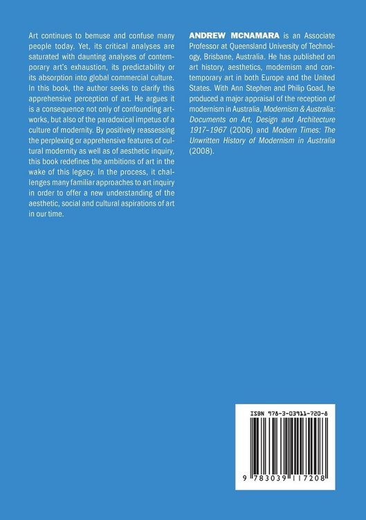 Produktbild: An Apprehensive Aesthetic: The Legacy of Modernist Culture