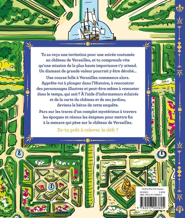 Produktbild: Disparition &agrave; Versailles : + de 100 &eacute;nigmes, 1 grande carte