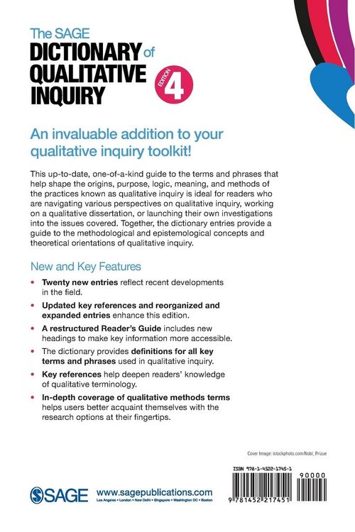 Produktbild: The SAGE Dictionary of Qualitative Inquiry
