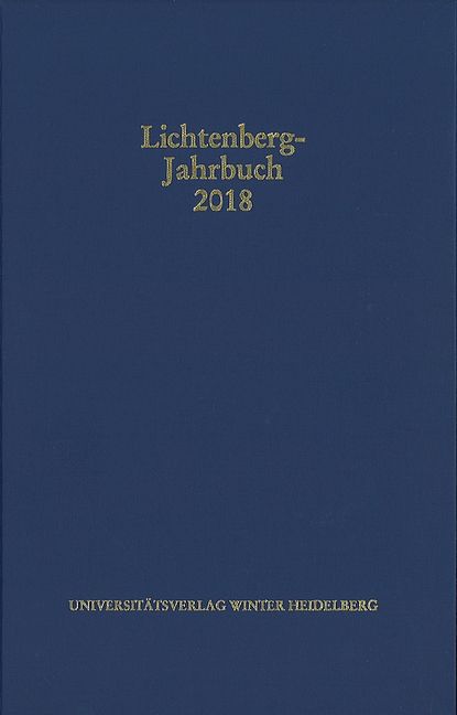 Produktbild: Lichtenberg-Jahrbuch 2018