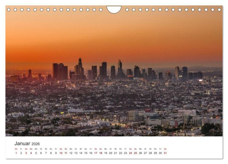 Produktbild: Kalifornien Bilder aus Los Angeles (Wandkalender 2026 DIN A4 quer), CALVENDO Monatskalender