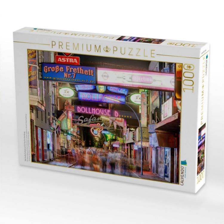 Produktbild: CALVENDO Puzzle Die Gro&szlig;e Freiheit auf St. Pauli in Hamburg | 1000 Teile Lege-Gr&ouml;&szlig;e 64x48cm Foto-Puzzle f&uuml;r gl&uuml;ckliche Stunden