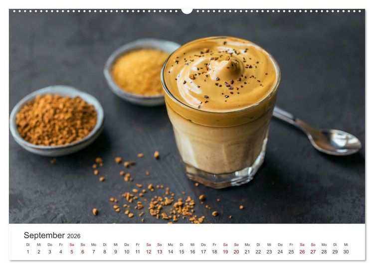 Produktbild: Genussmomente Kaffee (Wandkalender 2026 DIN A2 quer), CALVENDO Monatskalender