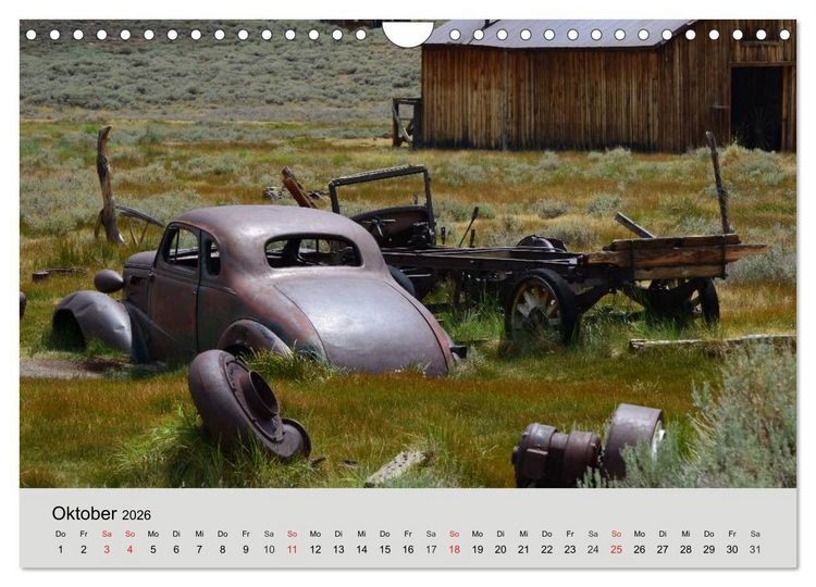 Produktbild: Rostige Autos. Faszination U.S. Wracks (Wandkalender 2026 DIN A4 quer), CALVENDO Monatskalender