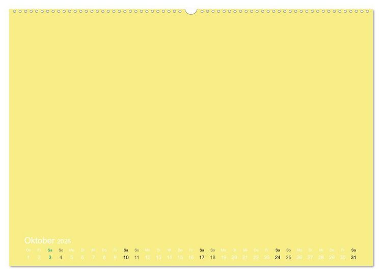 Produktbild: Bastelkalender - Gelb (Wandkalender 2026 DIN A2 quer), CALVENDO Monatskalender