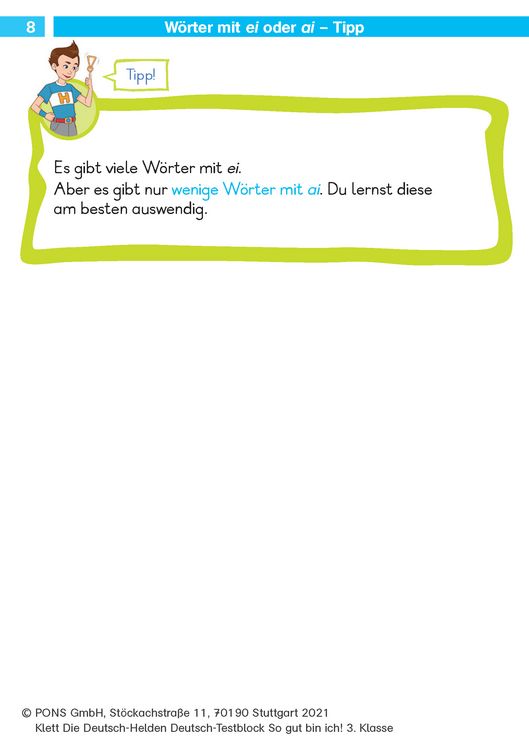 Produktbild: Deutsch-Testblock So gut bin ich! 3. Klasse