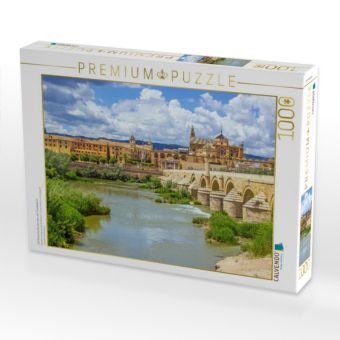 Produktbild: CALVENDO Puzzle Die R&ouml;mische Br&uuml;cke &uuml;ber den Guadalquivir | 1000 Teile Lege-Gr&ouml;&szlig;e 64x48cm Foto-Puzzle f&uuml;r gl&uuml;ckliche Stunden