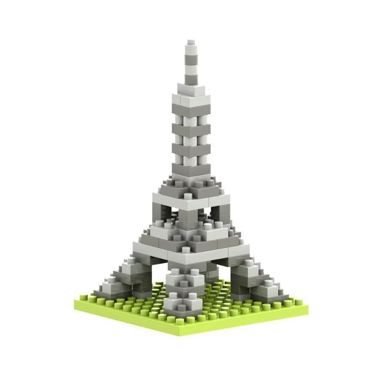 Produktbild: BRIXIES 200151 - Kleiner Eifelturm, 3D Konstruktionsbausatz aus Ministeinen, 90 Teile