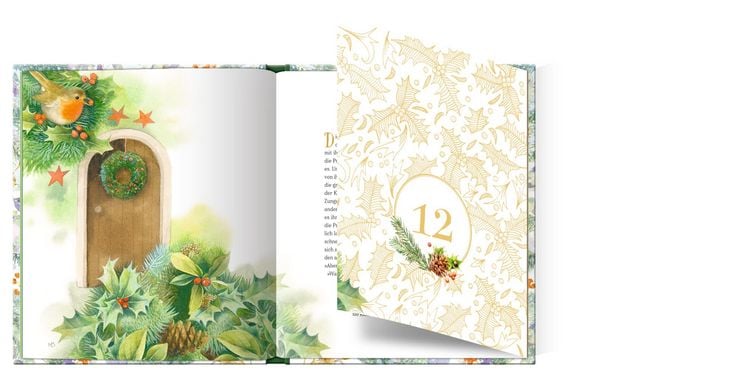 Produktbild: Adventskalenderbuch: Die Schneek&ouml;nigin (M. Bastin)