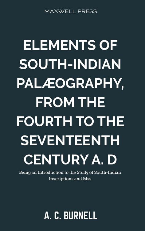 Produktbild: Elements of South-Indian Pal&aelig;ography,